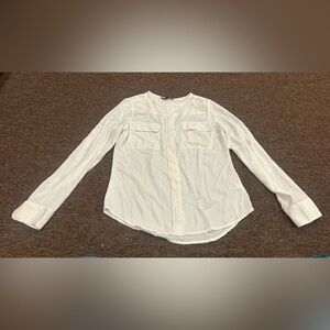 EUC! Women's S Express Cream Blouse LS top button